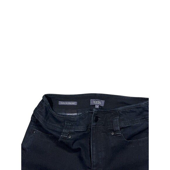 NYDJ High Rise Marilyn Straight Jeans w/Frayed Hem-Huntley Size 8 LIft Tuck - Picture 5 of 7